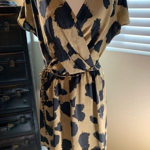 Tan and black Rachel Roy with a little wrap.